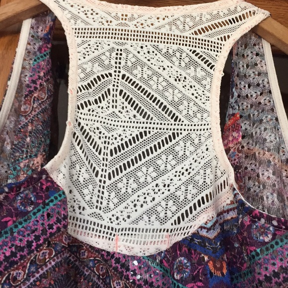 Crochet open drape vest - Picture 4 of 6